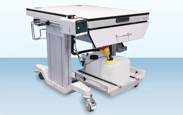 HPLC-Table with integrated FlowContro system