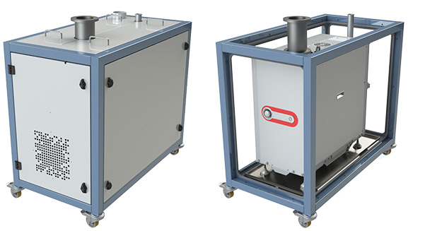 Sonderanfertigung einer Schallschutzhaube, speziell für die Edwards iXH610 Vakuumpumpe